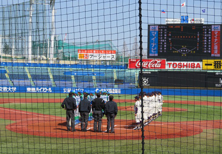 【千葉県西部地区】社会人vs東京六大学野球対抗戦観戦応援報告
